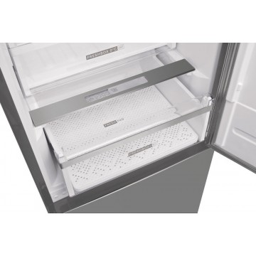 Whirlpool Ψυγειοκαταψύκτης 355lt Total NoFrost Υ201.3xΠ59.5xΒ65.6εκ. Inox W9 941D IX H